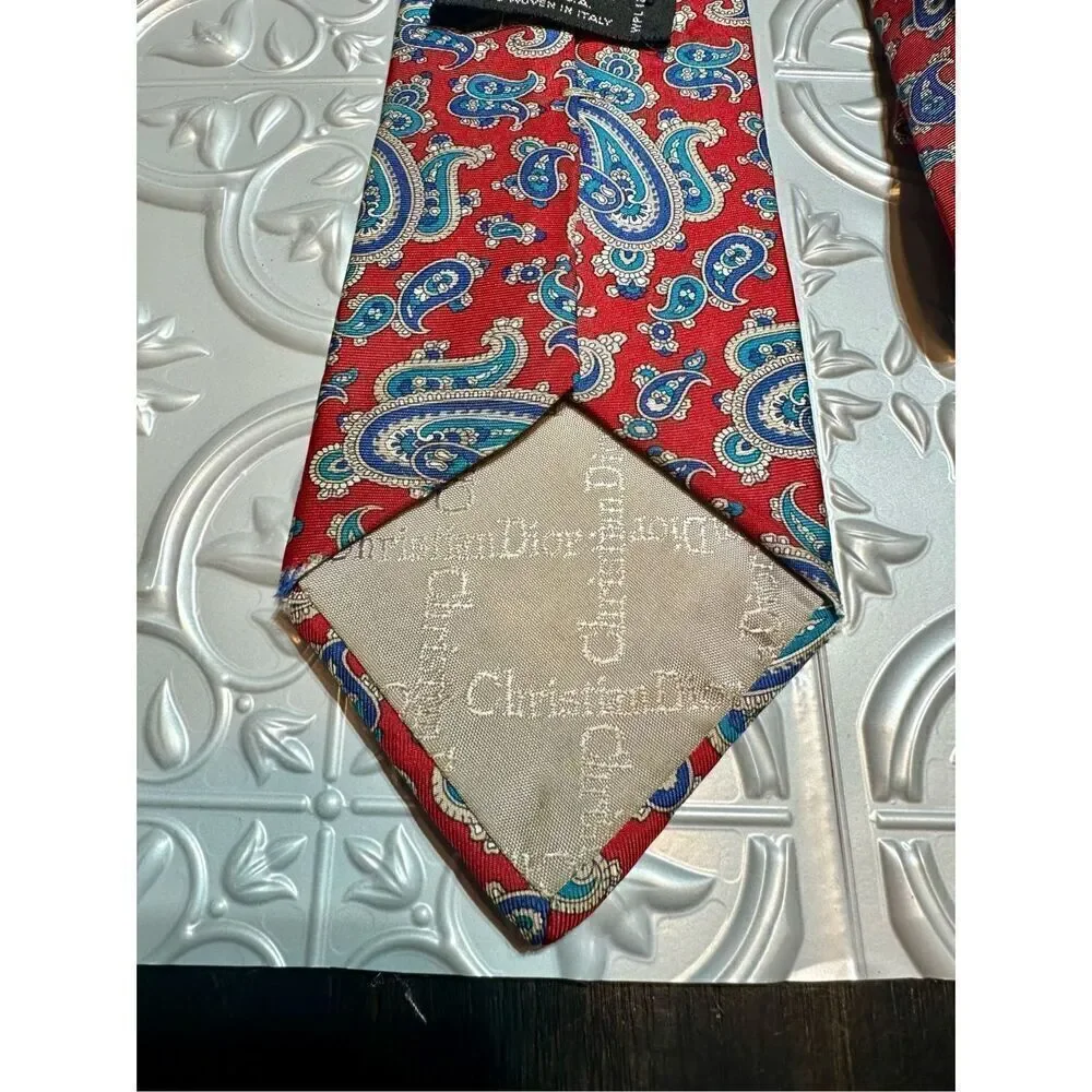 Christian Dior vintage silk tie